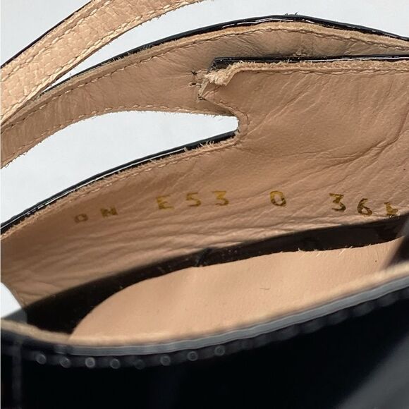 Valentino Garavani Button-Strap Patent Leather Sandals size 36.5 - Picture 9 of 12